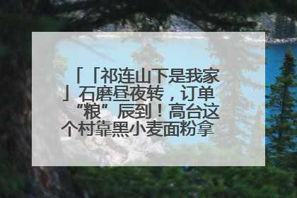 「祁连山下是我家」石磨昼夜转，订单“粮”辰到！高台这个村靠黑小麦面粉拿下成立来最大订单