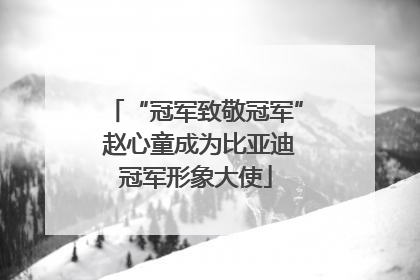 “冠军致敬冠军” 赵心童成为比亚迪冠军形象大使