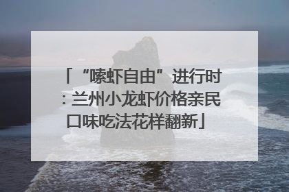 “嗦虾自由”进行时：兰州小龙虾价格亲民口味吃法花样翻新