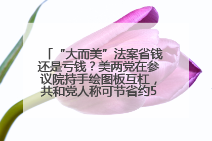 “大而美”法案省钱还是亏钱？美两党在参议院持手绘图板互杠，共和党人称可节省约5000亿美元，民主党人称将增加4.45万亿美元赤字