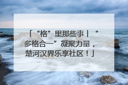 “格”里那些事丨“多格合一”凝聚力量，楚河汉界乐享社区！