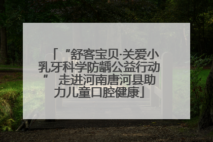 “舒客宝贝·关爱小乳牙科学防龋公益行动” 走进河南唐河县助力儿童口腔健康