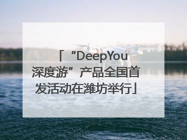 “DeepYou深度游”产品全国首发活动在潍坊举行