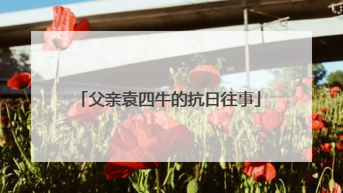 父亲袁四牛的抗日往事