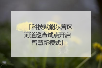 科技赋能东营区河道巡查试点开启智慧新模式