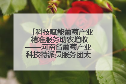 科技赋能葡萄产业 精准服务助农增收——河南省葡萄产业科技特派员服务团太康县科技服务纪实