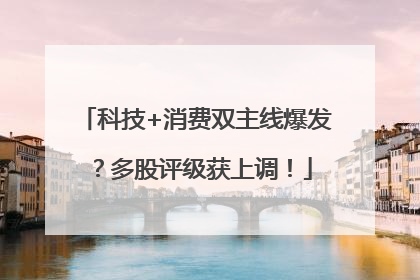 科技+消费双主线爆发？多股评级获上调！