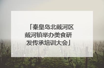 秦皇岛北戴河区戴河镇举办美食研发传承培训大会