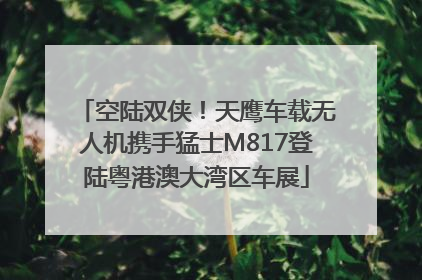 空陆双侠！天鹰车载无人机携手猛士M817登陆粤港澳大湾区车展