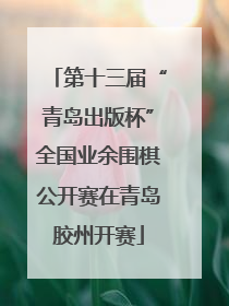 第十三届“青岛出版杯”全国业余围棋公开赛在青岛胶州开赛