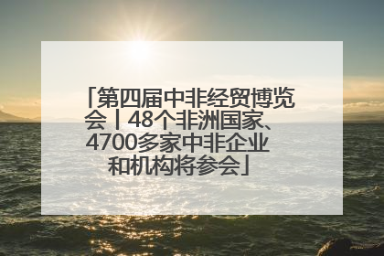 第四届中非经贸博览会丨48个非洲国家、4700多家中非企业和机构将参会