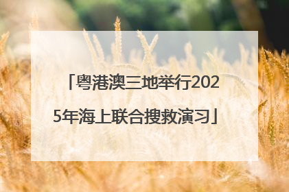 粤港澳三地举行2025年海上联合搜救演习