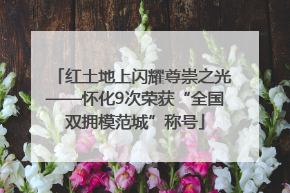 红土地上闪耀尊崇之光——怀化9次荣获“全国双拥模范城”称号