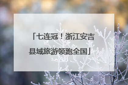七连冠！浙江安吉县域旅游领跑全国