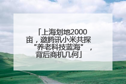 上海划地2000亩，邀腾讯小米共探“养老科技蓝海”，背后商机几何