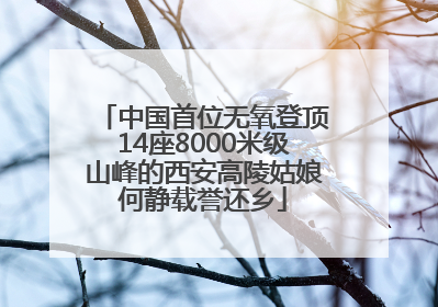 中国首位无氧登顶14座8000米级山峰的西安高陵姑娘何静载誉还乡
