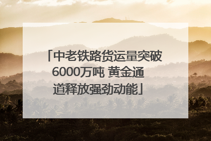 中老铁路货运量突破6000万吨 黄金通道释放强劲动能
