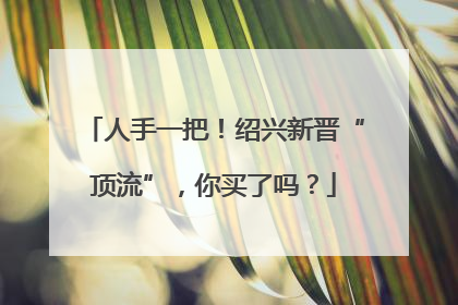 人手一把！绍兴新晋“顶流”，你买了吗？