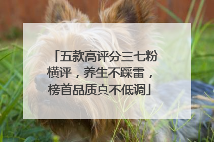 五款高评分三七粉横评，养生不踩雷，榜首品质真不低调