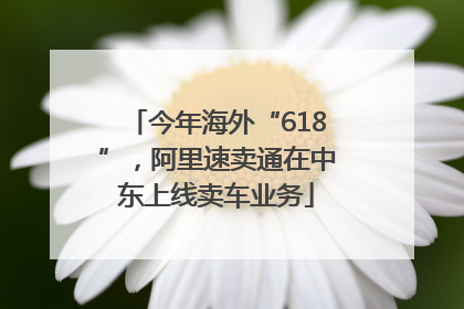 今年海外“618”，阿里速卖通在中东上线卖车业务