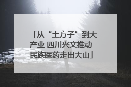 从“土方子”到大产业 四川兴文推动民族医药走出大山