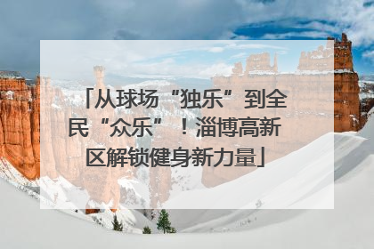 从球场“独乐”到全民“众乐”！淄博高新区解锁健身新力量