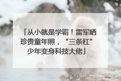 从小就是学霸！雷军晒珍贵童年照，“三条杠”少年变身科技大佬