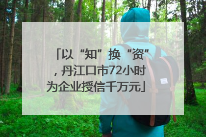 以“知”换“资”，丹江口市72小时为企业授信千万元
