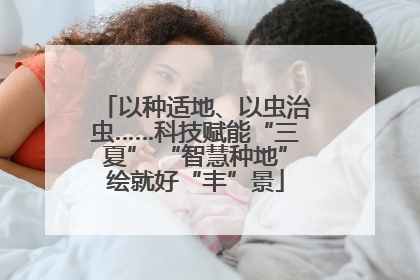 以种适地、以虫治虫……科技赋能“三夏” “智慧种地”绘就好“丰”景