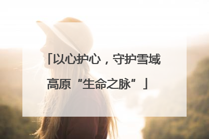 以心护心，守护雪域高原“生命之脉”