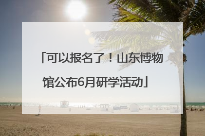 可以报名了！山东博物馆公布6月研学活动