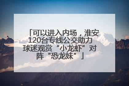 可以进入内场，淮安120台专线公交助力球迷观赏“小龙虾”对阵“恐龙妹”