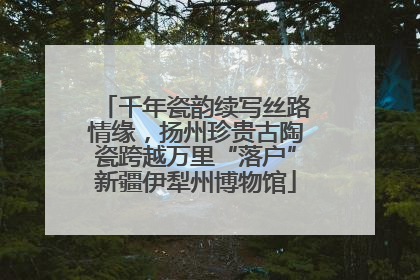 千年瓷韵续写丝路情缘，扬州珍贵古陶瓷跨越万里“落户”新疆伊犁州博物馆
