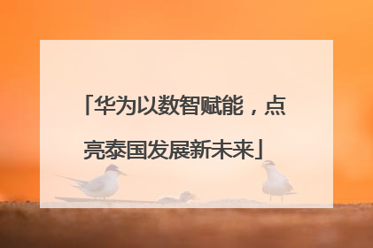 华为以数智赋能，点亮泰国发展新未来