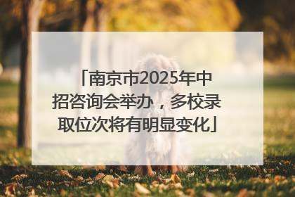 南京市2025年中招咨询会举办，多校录取位次将有明显变化