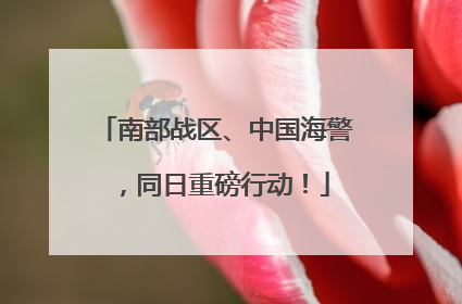 南部战区、中国海警，同日重磅行动！
