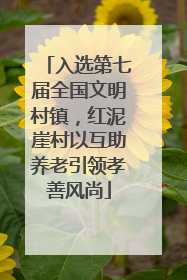 入选第七届全国文明村镇，红泥崖村以互助养老引领孝善风尚
