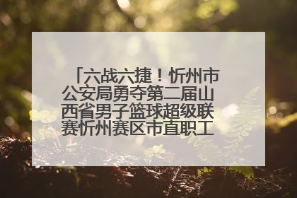 六战六捷！忻州市公安局勇夺第二届山西省男子篮球超级联赛忻州赛区市直职工组比赛冠军