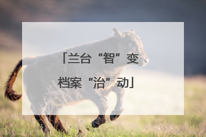 兰台“智”变 档案“治”动