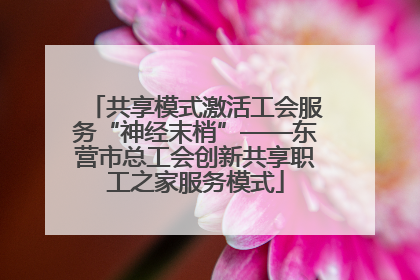 共享模式激活工会服务“神经末梢”——东营市总工会创新共享职工之家服务模式