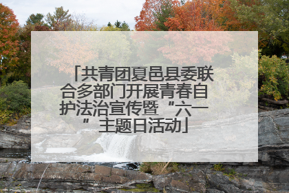 共青团夏邑县委联合多部门开展青春自护法治宣传暨“六一”主题日活动