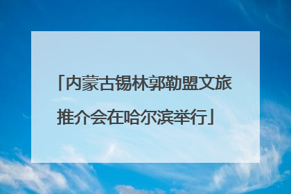 内蒙古锡林郭勒盟文旅推介会在哈尔滨举行