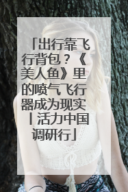 出行靠飞行背包？《美人鱼》里的喷气飞行器成为现实丨活力中国调研行