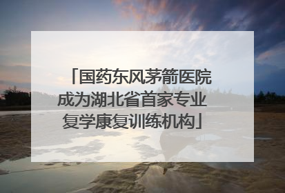 国药东风茅箭医院成为湖北省首家专业复学康复训练机构