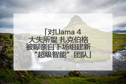 对Llama 4大失所望 扎克伯格被曝亲自下场组建新“超级智能”团队