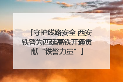 守护线路安全 西安铁警为西延高铁开通贡献“铁警力量”