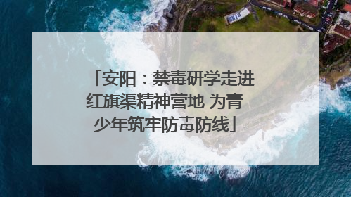 安阳：禁毒研学走进红旗渠精神营地 为青少年筑牢防毒防线
