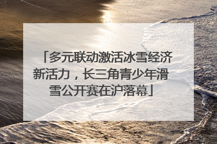 多元联动激活冰雪经济新活力，长三角青少年滑雪公开赛在沪落幕