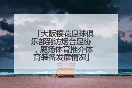 大阪樱花足球俱乐部到访烟台足协，鹿扬体育推介体育装备发展情况