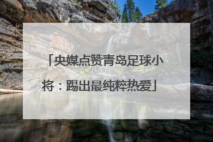央媒点赞青岛足球小将：踢出最纯粹热爱
